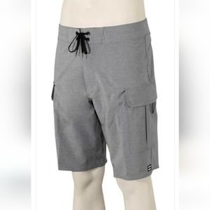 Men's Billabong Combat Pro Gray Bottle Opener Board Shorts